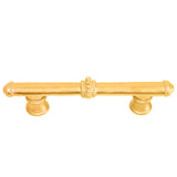 Carpe Diem Hardware - Classic 3'' O.C. Pull W/ Beaded Treatment On Center And Ends - Gilded Mercury