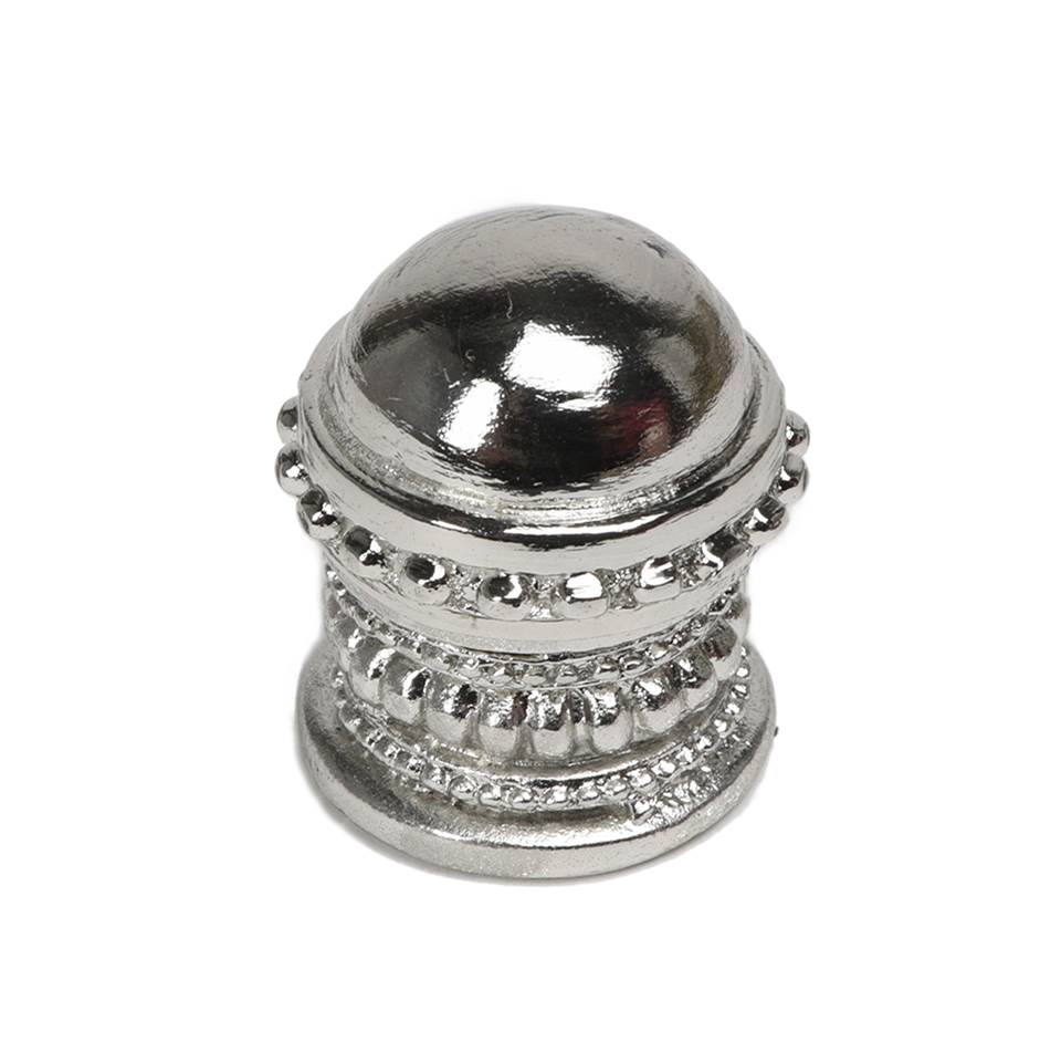 Carpe Diem Hardware - Classic Medium Round Knob W/ Beaded Rim And Beaded Treatment On Bottom - Chalice