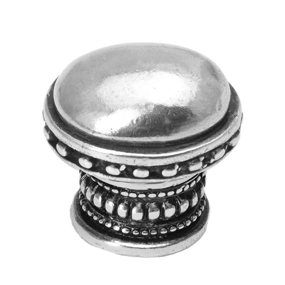 Carpe Diem Hardware - Classic Large Oval Knob W/ Beaded Rim And Beaded Treatment On Bottom - Chalice