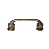 Carpe Diem Hardware - Classic 3'' O.C. Pull W/ Beaded Sleeves - Antique Brass