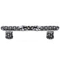 Carpe Diem Hardware - Versailles 4'' O.C. Small Pull Fleur De Lys w/ Swarovski Crystals And Decorative Column Feet - Chalice