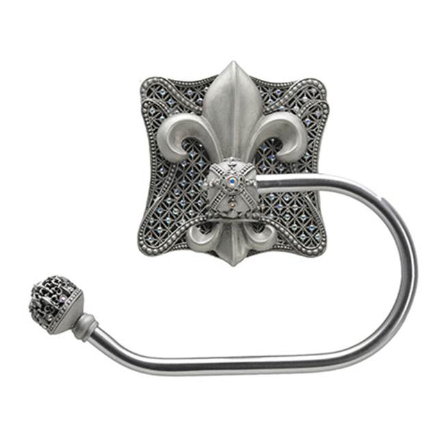 Carpe Diem Hardware - Versailles Swing Tissue Smooth Ring Right w/Swarovski Crystals - Chalice