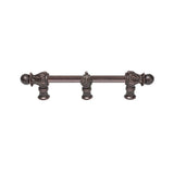 Carpe Diem Hardware - Acanthus 6'' O.C. (Approx.) With 1/2'' Round Smooth Bar Romanesque Style With Center Brace - Oil Rubbed Bronze