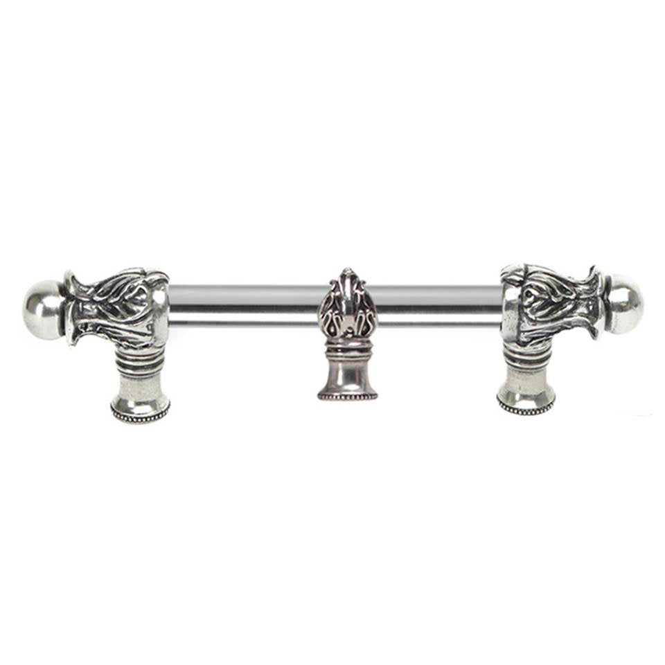 Carpe Diem Hardware - Acanthus 6'' O.C. (Approx.) With 1/2'' Round Smooth Bar Romanesque Style With Center Brace - Chalice