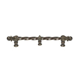 Carpe Diem Hardware - Acanthus 9'' O.C. (Approx.) With 3/8'' Twist Bar Romanesque Style With Center Brace - Antique Brass