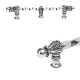 Carpe Diem Hardware - Acanthus 9'' O.C. (Approx.) With 3/8'' Twist Bar Romanesque Style With Center Brace - Chalice