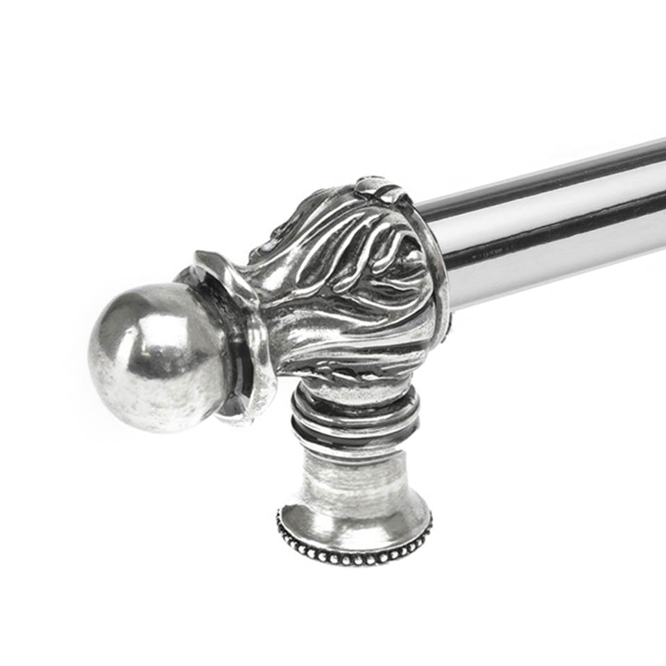 Acanthus 9'' O.C. (Approx.) With 1/2'' Round Smooth Bar Romanesque Style With Center Brace