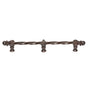 Carpe Diem Hardware - Acanthus 12'' O.C. (Approx.) With 3/8'' Twist Bar Romanesque Style With Center Brace - Oil Rubbed Bronze