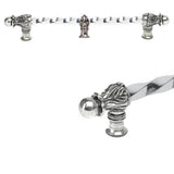 Carpe Diem Hardware - Acanthus 12'' O.C. (Approx.) With 3/8'' Twist Bar Romanesque Style With Center Brace - Chalice