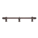 Carpe Diem Hardware - Acanthus 12'' O.C. {Approx.} w/ 1/2'' Round Smooth Bar Romanesque Style w/ Center Brace - Gilded Mercury