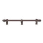 Carpe Diem Hardware - Acanthus 12'' O.C. {Approx.} w/ 1/2'' Round Smooth Bar Romanesque Style w/ Center Brace - Gilded Mercury