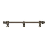 Carpe Diem Hardware - Acanthus 12'' O.C. (Approx.) With 1/2'' Round Smooth Bar Romanesque Style With Center Brace - Antique Brass