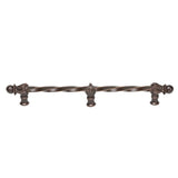 Carpe Diem Hardware - Acanthus 18'' O.C. (Approx.) With 3/8'' Twist Bar Romanesque Style With Center Brace - Oil Rubbed Bronze