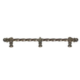 Carpe Diem Hardware - Acanthus 18'' O.C. (Approx.) With 3/8'' Twist Bar Romanesque Style With Center Brace - Antique Brass