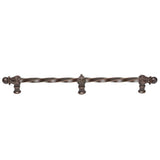 Carpe Diem Hardware - Acanthus 22'' O.C. (Approx.) With 3/8'' Twist Bar Romanesque Style With Center Brace - Oil Rubbed Bronze