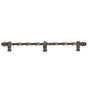 Carpe Diem Hardware - Acanthus 22'' O.C. (Approx.) With 3/8'' Twist Bar Romanesque Style With Center Brace - Oil Rubbed Bronze