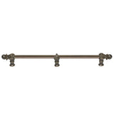 Carpe Diem Hardware - Acanthus 22'' O.C. (Approx.) With 1/2'' Round Smooth Bar Romanesque Style With Center Brace - Antique Brass