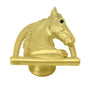 Carpe Diem Hardware - Horse In Stirrup w/ Strap Knob Right - Chalice