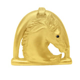 Horse In Stirrup w/ Strap Knob Right