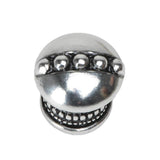 Beaded Round Knob W/ Beaded Center And Beaded Treatment On Bottom