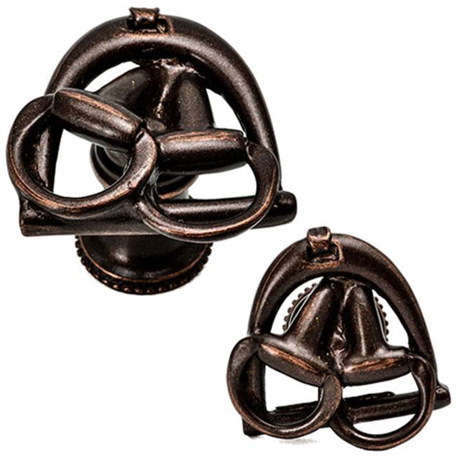 Carpe Diem Hardware - Bits In Stirrup Knob Left - Chalice