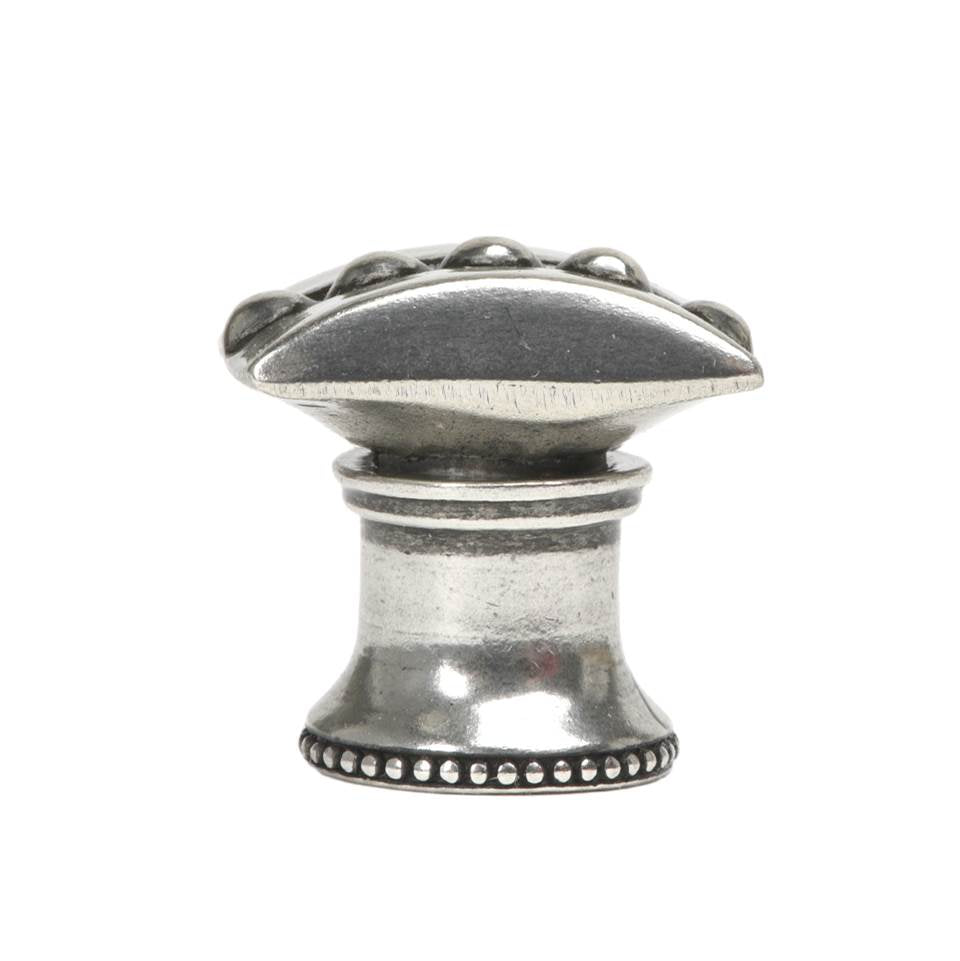 Carpe Diem Hardware - Beaded Center Rectangle Knob With Flared Foot - Chalice