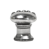 Carpe Diem Hardware - Beaded Round Knob W/ Beaded Center W/ Flared Foot - Chalice