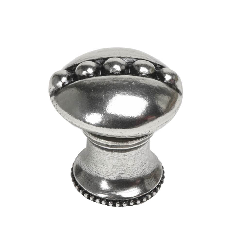 Beaded Round Knob W/ Beaded Center W/ Flared Foot