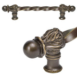 Acanthus 6'' O.C. (Approx.) With 3/8'' Twist Bar Long Pull Romanesque Style