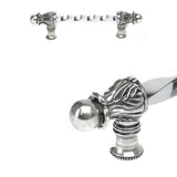 Carpe Diem Hardware - Acanthus 6'' O.C. (Approx.) With 3/8'' Twist Bar Long Pull Romanesque Style In Chalice. - Chalice