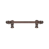 Carpe Diem Hardware - Acanthus 6'' O.C. {Approx.} w/ 1/2'' Round Smooth Bar Long Pull Romanesque Style - Gilded Mercury