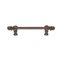 Carpe Diem Hardware - Acanthus 6'' O.C. {Approx.} w/ 1/2'' Round Smooth Bar Long Pull Romanesque Style - Gilded Mercury