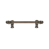 Carpe Diem Hardware - Acanthus 6'' O.C. (Approx.) With 1/2'' Smooth Bar Long Pull Romanesque Style In Antique Brass. - Antique Brass