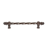 Carpe Diem Hardware - Acanthus 9'' O.C. (Approx.) With 3/8'' Twist Bar Long Pull Romanesque Style - Oil Rubbed Bronze