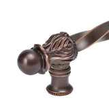 Acanthus 9'' O.C. (Approx.) With 3/8'' Twist Bar Long Pull Romanesque Style
