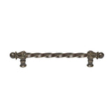 Carpe Diem Hardware - Acanthus 9'' O.C. (Approx.) With 3/8'' Twist Bar Long Pull Romanesque Style In Antique Brass. - Antique Brass