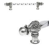 Carpe Diem Hardware - Acanthus 9'' O.C. (Approx.) With 3/8'' Twist Bar Long Pull Romanesque Style In Chalice. - Chalice