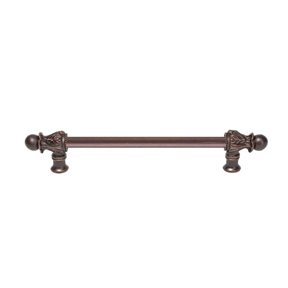 Carpe Diem Hardware - Acanthus 9'' O.C. {Approx.} w/ 1/2'' Round Smooth Bar Long Pull Romanesque Style - Gilded Mercury