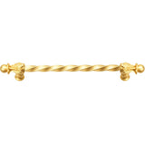 Carpe Diem Hardware - Acanthus 12'' O.C. (Approx.) With 3/8'' Twist Bar Long Pull Romanesque Style In Gilded Mercury. - Gilded Mercury
