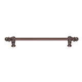 Carpe Diem Hardware - Acanthus 12'' O.C. {Approx.} w/ 1/2'' Round Smooth Bar Long Pull Romanesque Style - Gilded Mercury