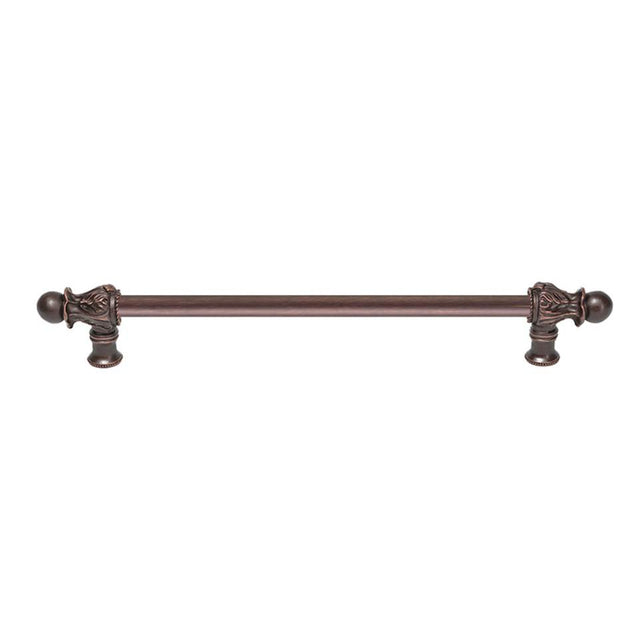 Carpe Diem Hardware - Acanthus 12'' O.C. {Approx.} w/ 1/2'' Round Smooth Bar Long Pull Romanesque Style - Gilded Mercury