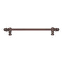 Carpe Diem Hardware - Acanthus 12'' O.C. {Approx.} w/ 1/2'' Round Smooth Bar Long Pull Romanesque Style - Gilded Mercury