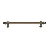 Carpe Diem Hardware - Acanthus 12'' O.C. (Approx.) With 1/2'' Smooth Bar Long Pull Romanesque Style In Antique Brass. - Antique Brass