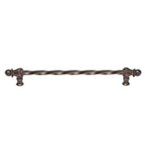 Carpe Diem Hardware - Acanthus 18'' O.C. (Approx.) With 3/8'' Twist Bar Long Pull Romanesque Style - Oil Rubbed Bronze