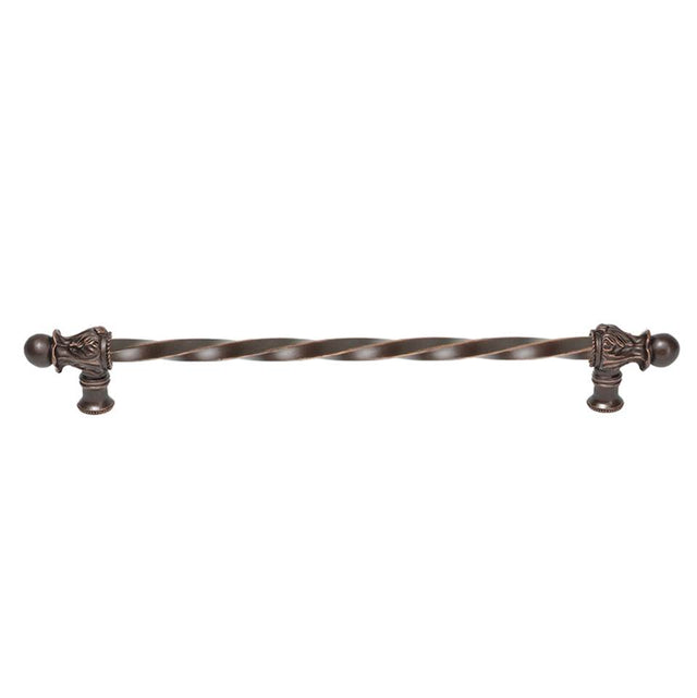 Carpe Diem Hardware - Acanthus 18'' O.C. (Approx.) With 3/8'' Twist Bar Long Pull Romanesque Style - Oil Rubbed Bronze