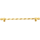 Carpe Diem Hardware - Acanthus 18'' O.C. (Approx.) With 3/8'' Twist Bar Long Pull Romanesque Style In Gilded Mercury. - Gilded Mercury