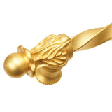 Acanthus 18'' O.C. (Approx.) With 3/8'' Twist Bar Long Pull Romanesque Style