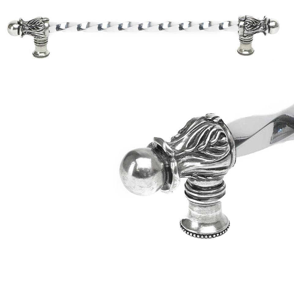 Carpe Diem Hardware - Acanthus 18'' O.C. (Approx.) With 3/8'' Twist Bar Long Pull Romanesque Style In Chalice. - Chalice