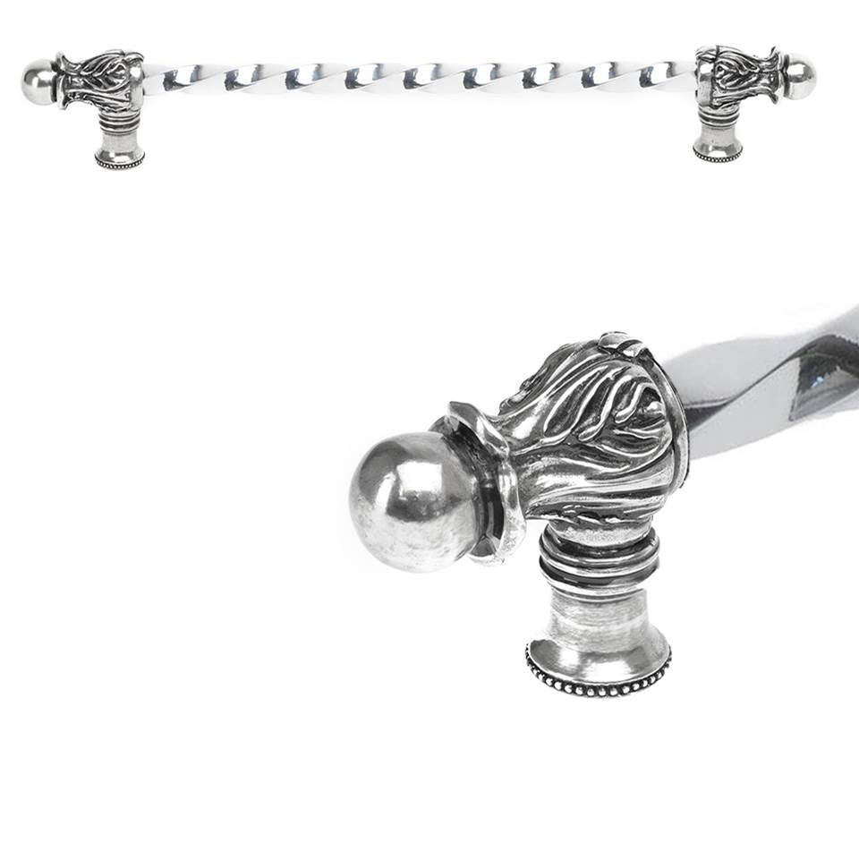 Acanthus 18'' O.C. (Approx.) With 3/8'' Twist Bar Long Pull Romanesque Style