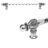 Acanthus 18'' O.C. (Approx.) With 3/8'' Twist Bar Long Pull Romanesque Style